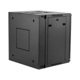 9U, 21" Deep Sectional Wall Rack, Steel Door