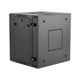 9U, 21" Deep Sectional Wall Rack, Steel Door