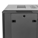 9U, 21" Deep Sectional Wall Rack, Steel Door
