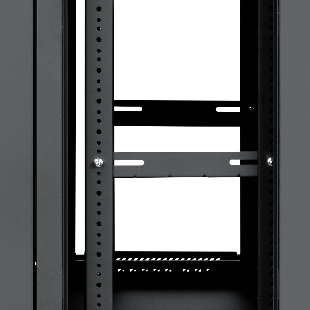 9U, 21" Deep Sectional Wall Rack, Steel Door