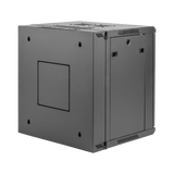 9U, 21" Deep Sectional Wall Rack, Glass Door