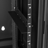 9U, 21" Deep Sectional Wall Rack, Glass Door