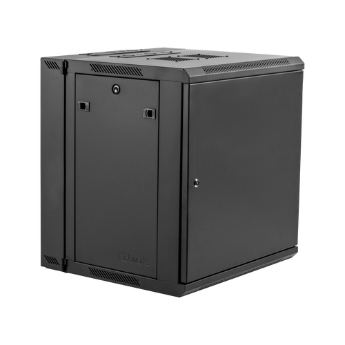 12U, 21" Deep Sectional Wall Rack, Steel Door
