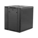 12U, 21" Deep Sectional Wall Rack, Steel Door