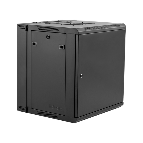 12U, 21" Deep Sectional Wall Rack, Steel Door