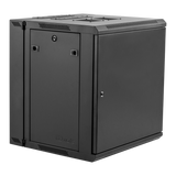 12U, 21" Deep Sectional Wall Rack, Steel Door