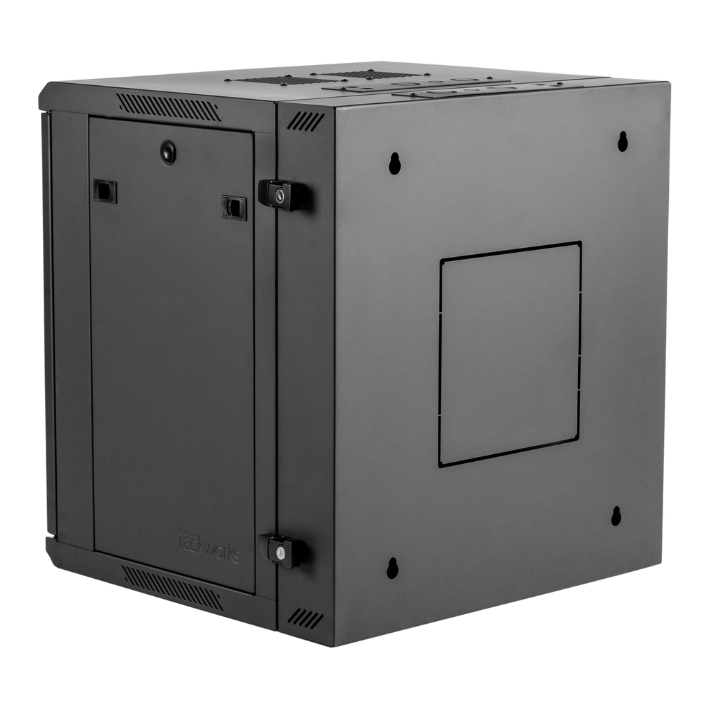 12U, 21" Deep Sectional Wall Rack, Steel Door