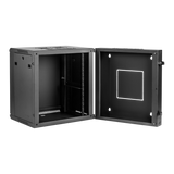12U, 21" Deep Sectional Wall Rack, Steel Door
