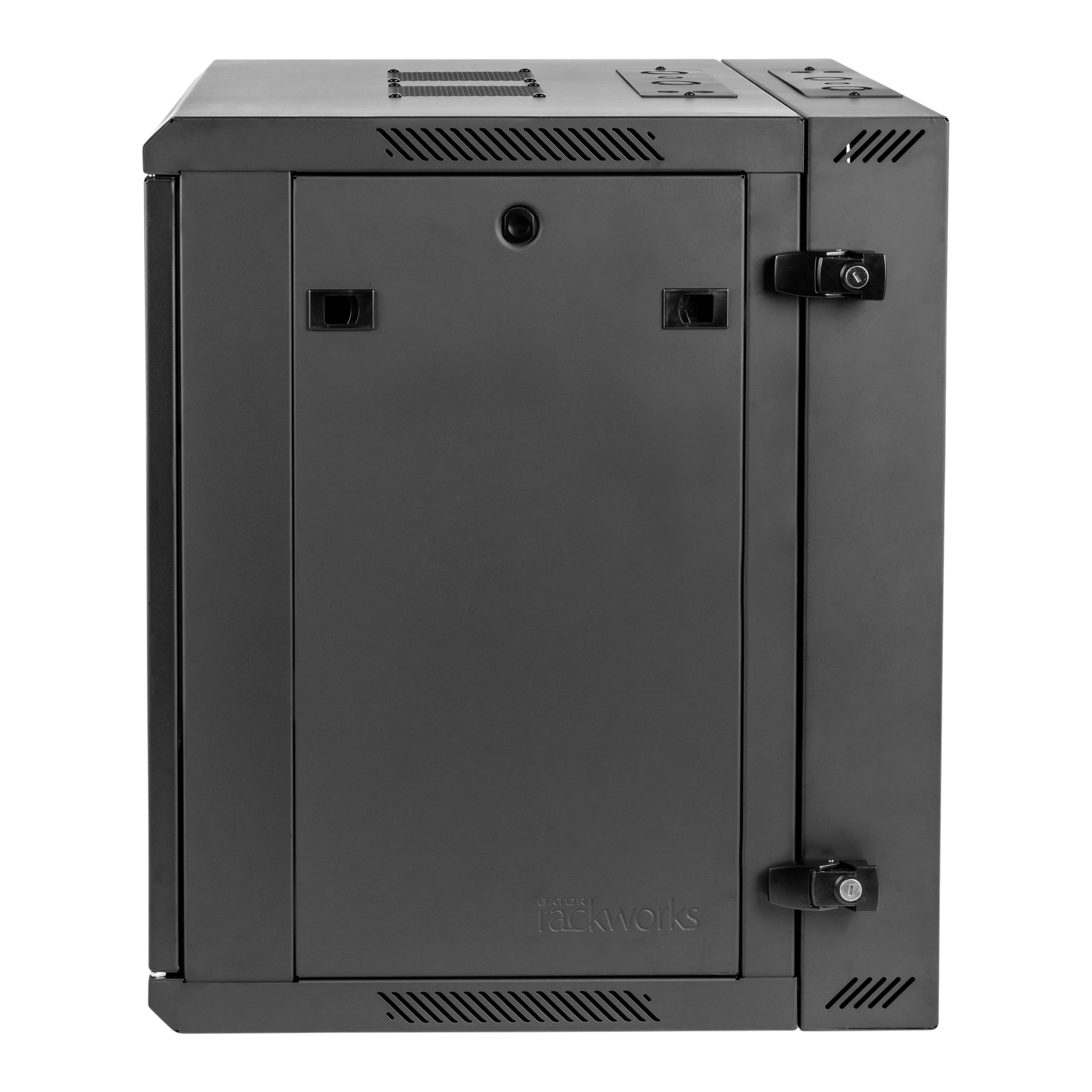 12U, 21" Deep Sectional Wall Rack, Steel Door