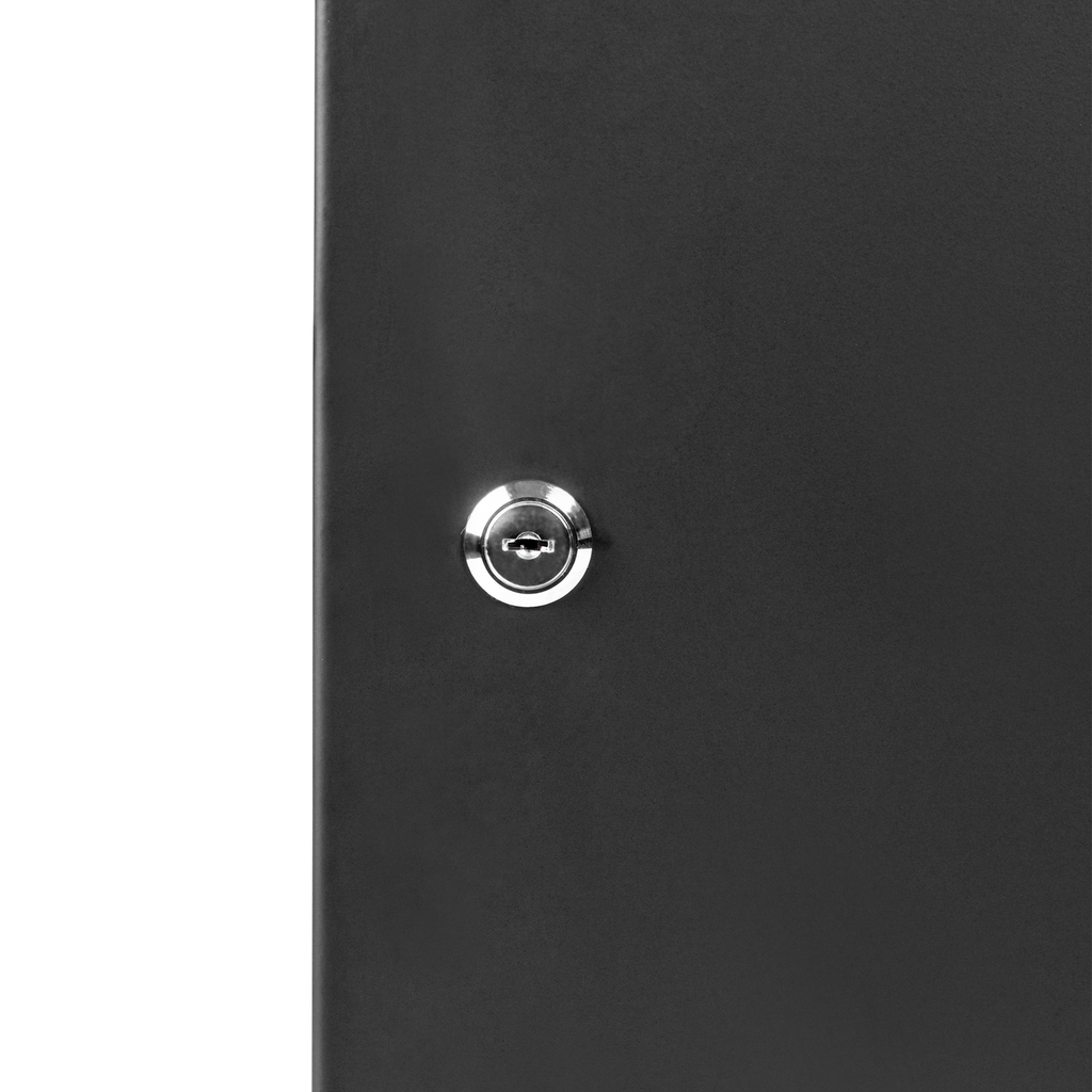 12U, 21" Deep Sectional Wall Rack, Steel Door