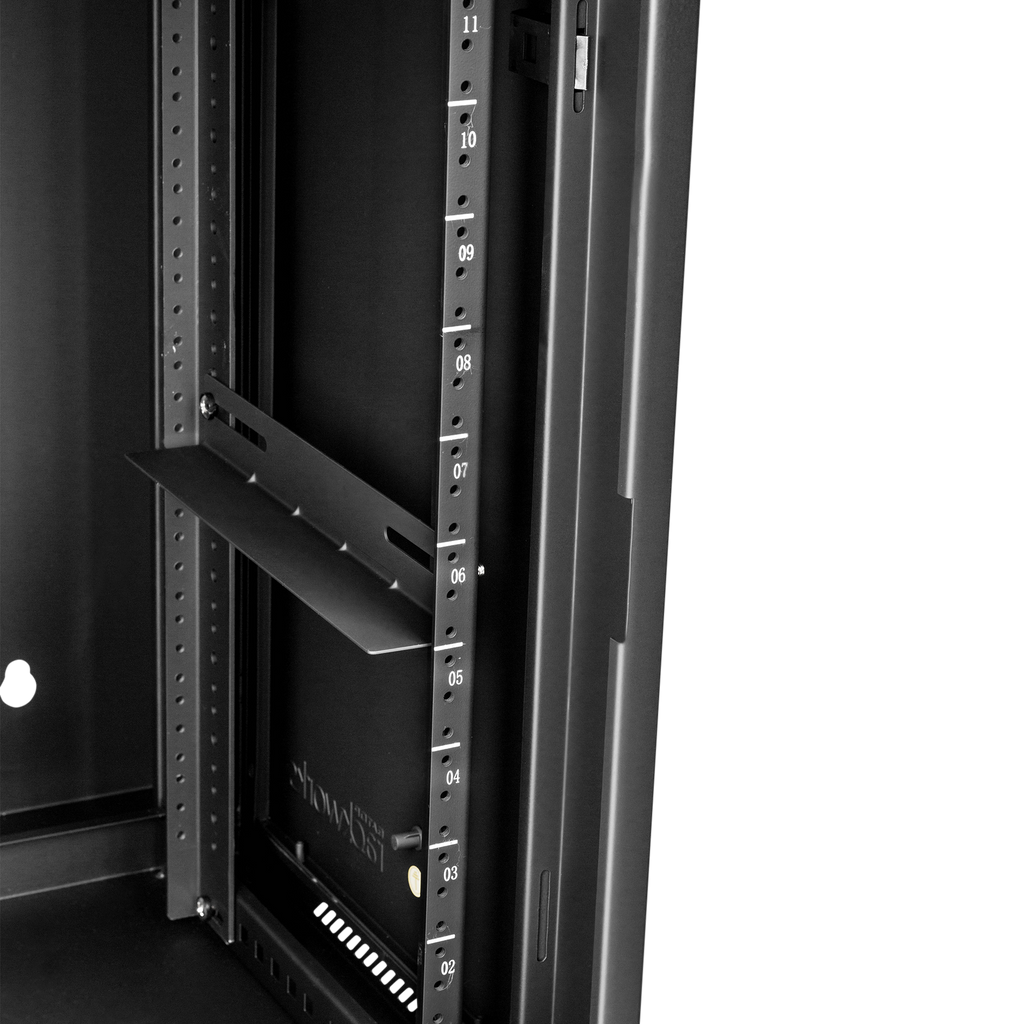 12U, 21" Deep Sectional Wall Rack, Steel Door