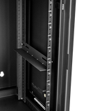 12U, 21" Deep Sectional Wall Rack, Steel Door