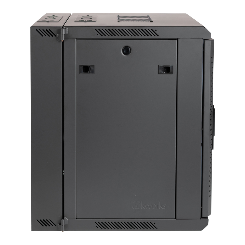 12U, 21" Deep Sectional Wall Rack, Steel Door