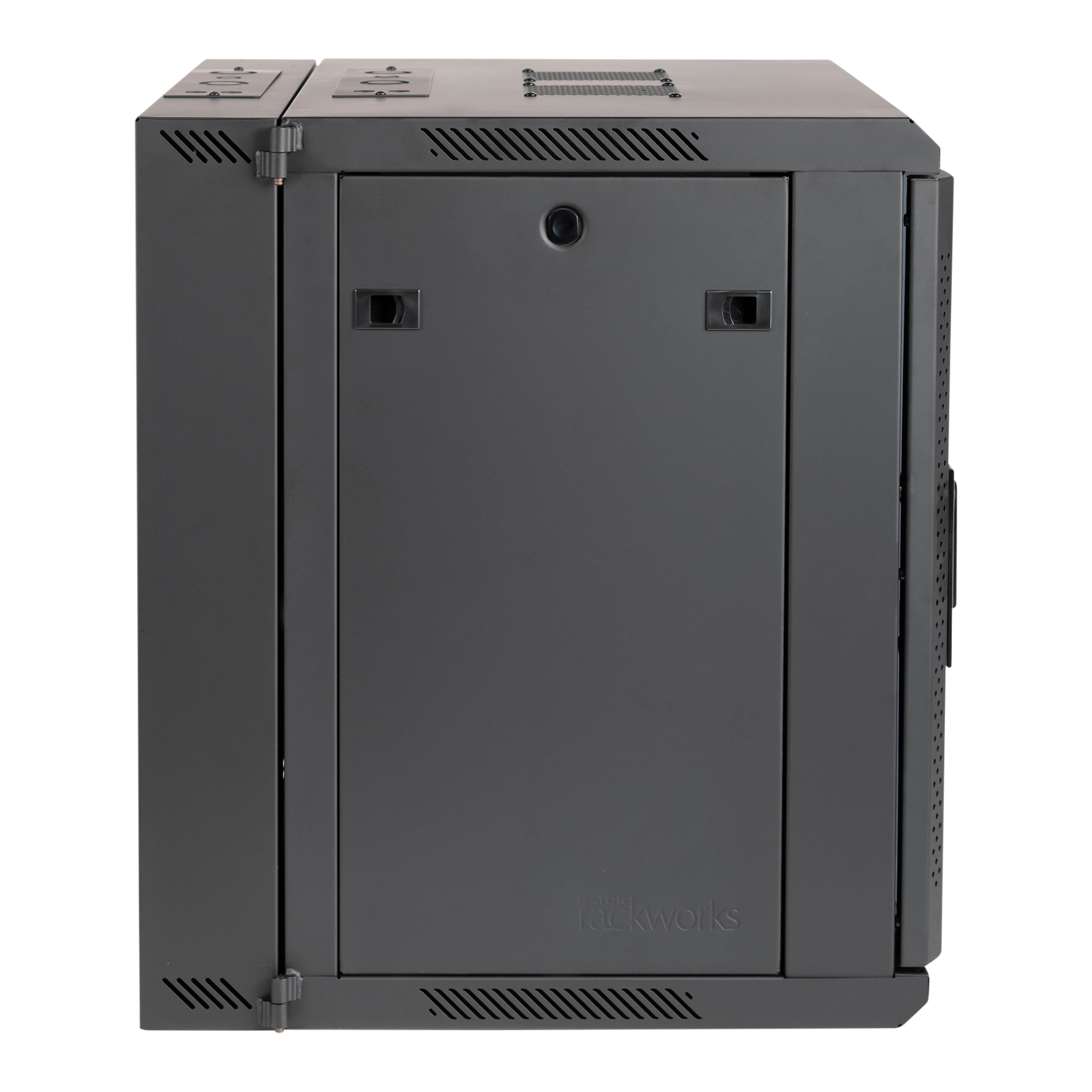 12U, 21" Deep Sectional Wall Rack, Steel Door