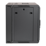12U, 21" Deep Sectional Wall Rack, Steel Door