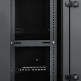 12U, 21" Deep Sectional Wall Rack, Steel Door