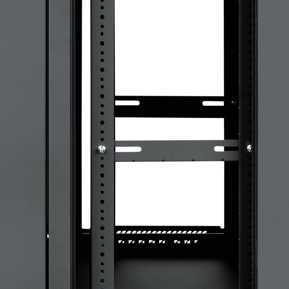 12U, 21" Deep Sectional Wall Rack, Steel Door