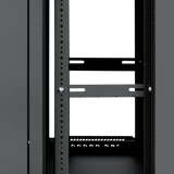 12U, 21" Deep Sectional Wall Rack, Steel Door