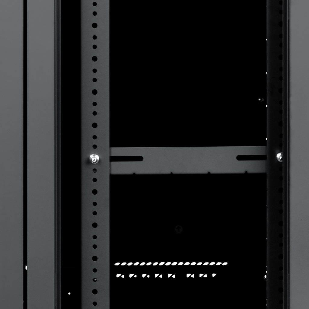 12U, 21" Deep Sectional Wall Rack, Steel Door