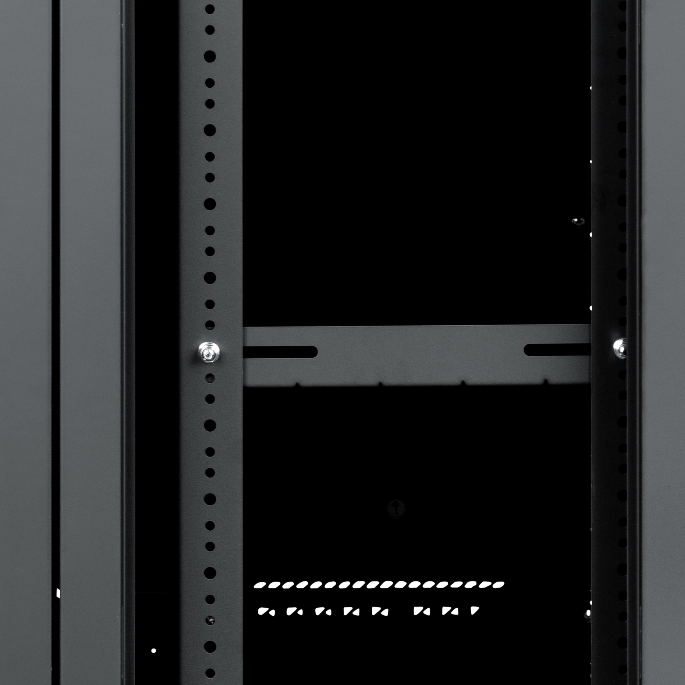 12U, 21" Deep Sectional Wall Rack, Steel Door