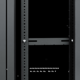12U, 21" Deep Sectional Wall Rack, Steel Door