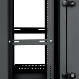 12U, 21" Deep Sectional Wall Rack, Glass Door