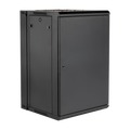 18U, 21" Deep Sectional Wall Rack, Steel Door