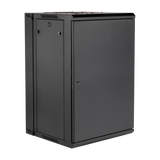 18U, 21" Deep Sectional Wall Rack, Steel Door