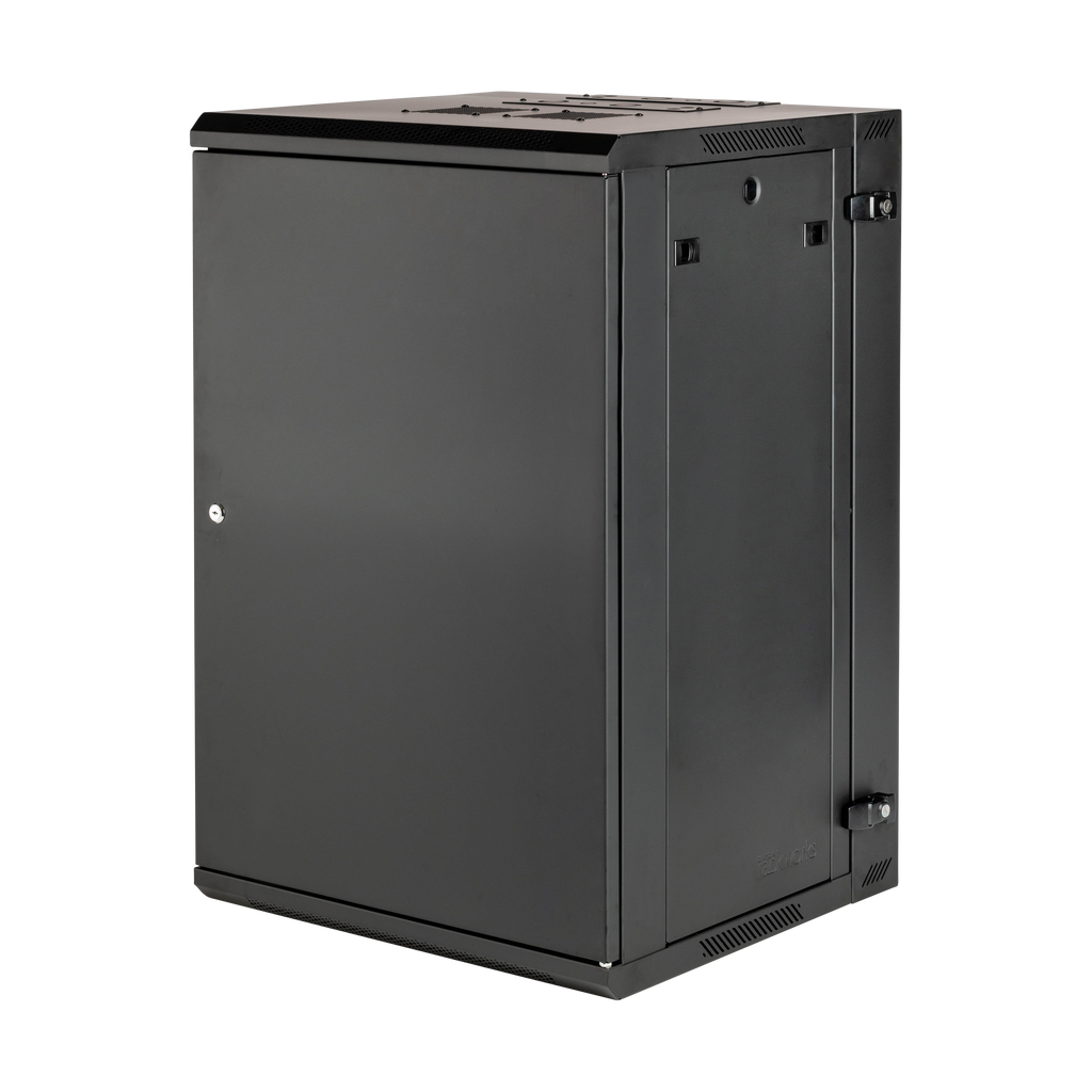 18U, 21" Deep Sectional Wall Rack, Steel Door