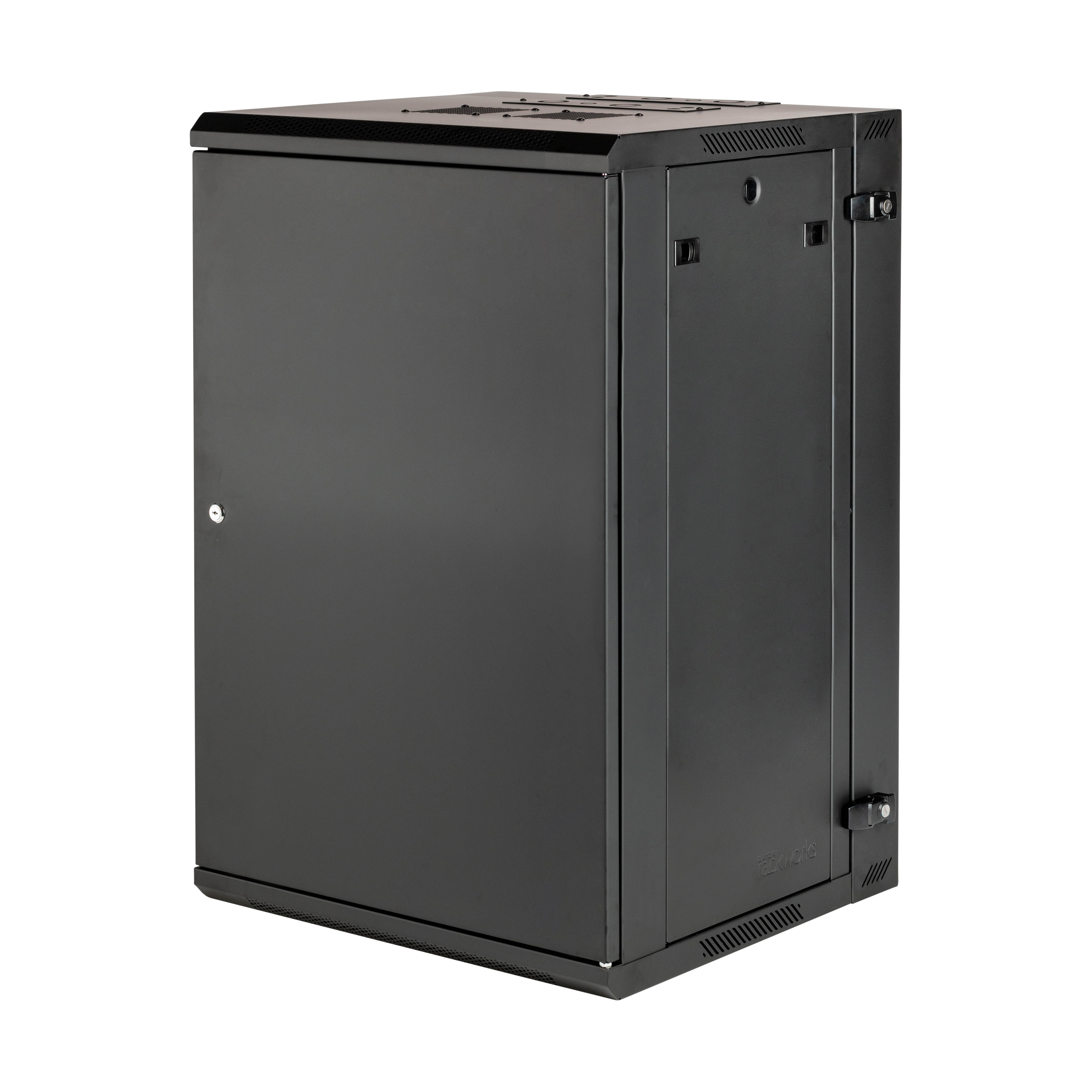 18U, 21" Deep Sectional Wall Rack, Steel Door