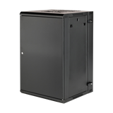 18U, 21" Deep Sectional Wall Rack, Steel Door