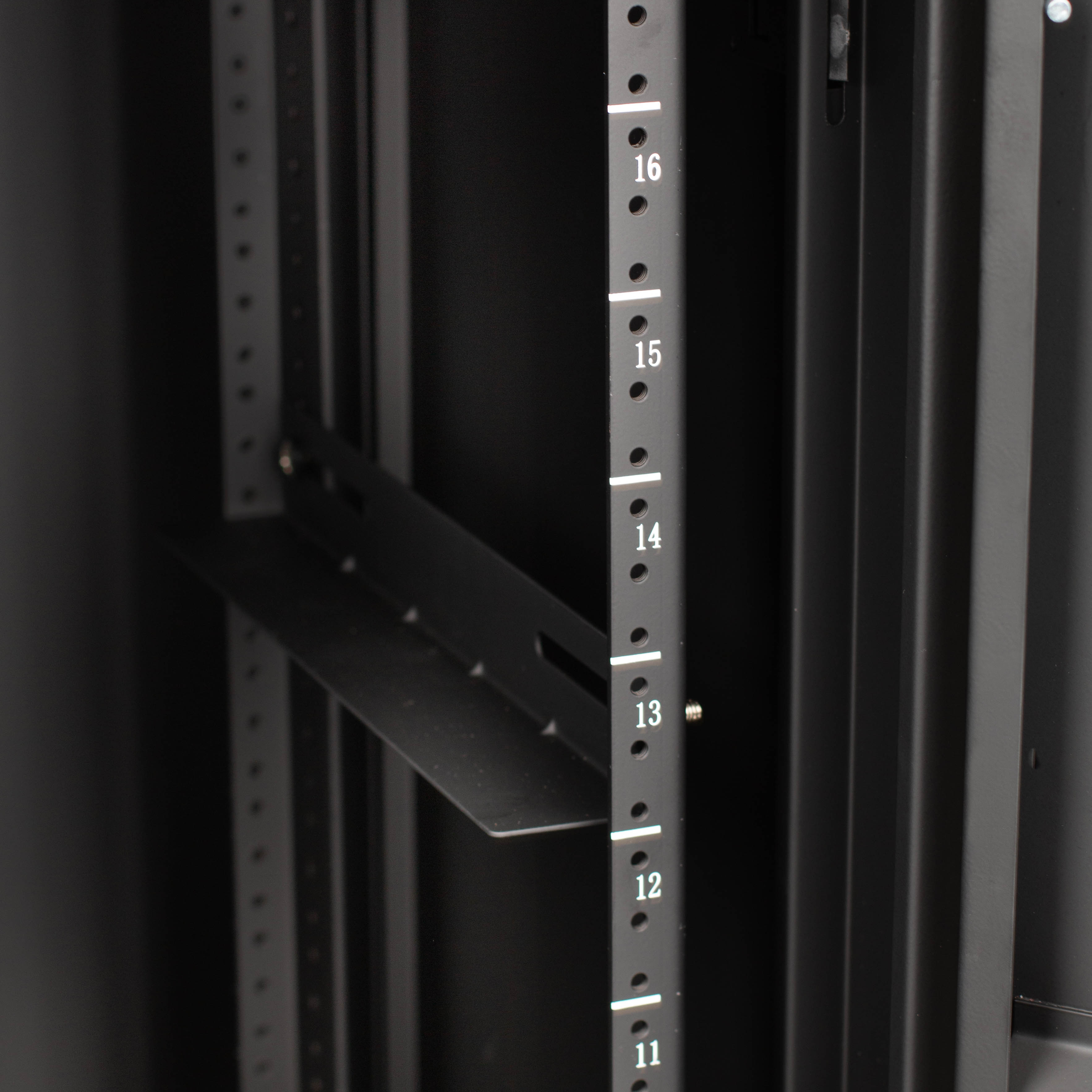 18U, 21" Deep Sectional Wall Rack, Steel Door
