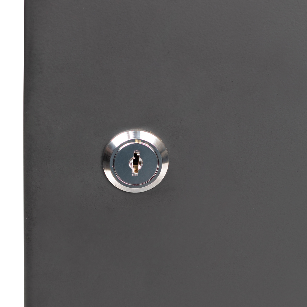 18U, 21" Deep Sectional Wall Rack, Steel Door
