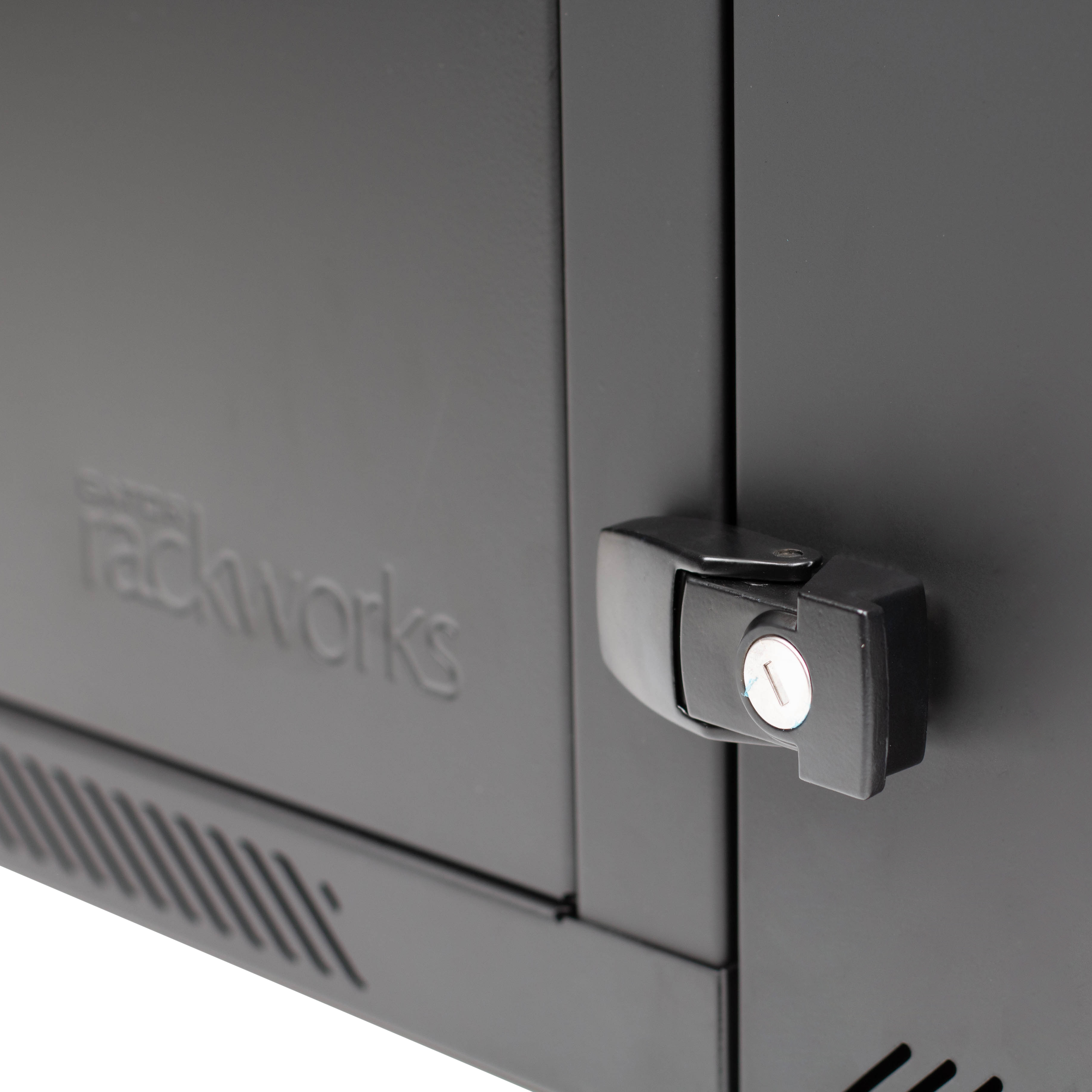 18U, 21" Deep Sectional Wall Rack, Steel Door
