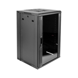 18U, 21" Deep Sectional Wall Rack, Glass Door