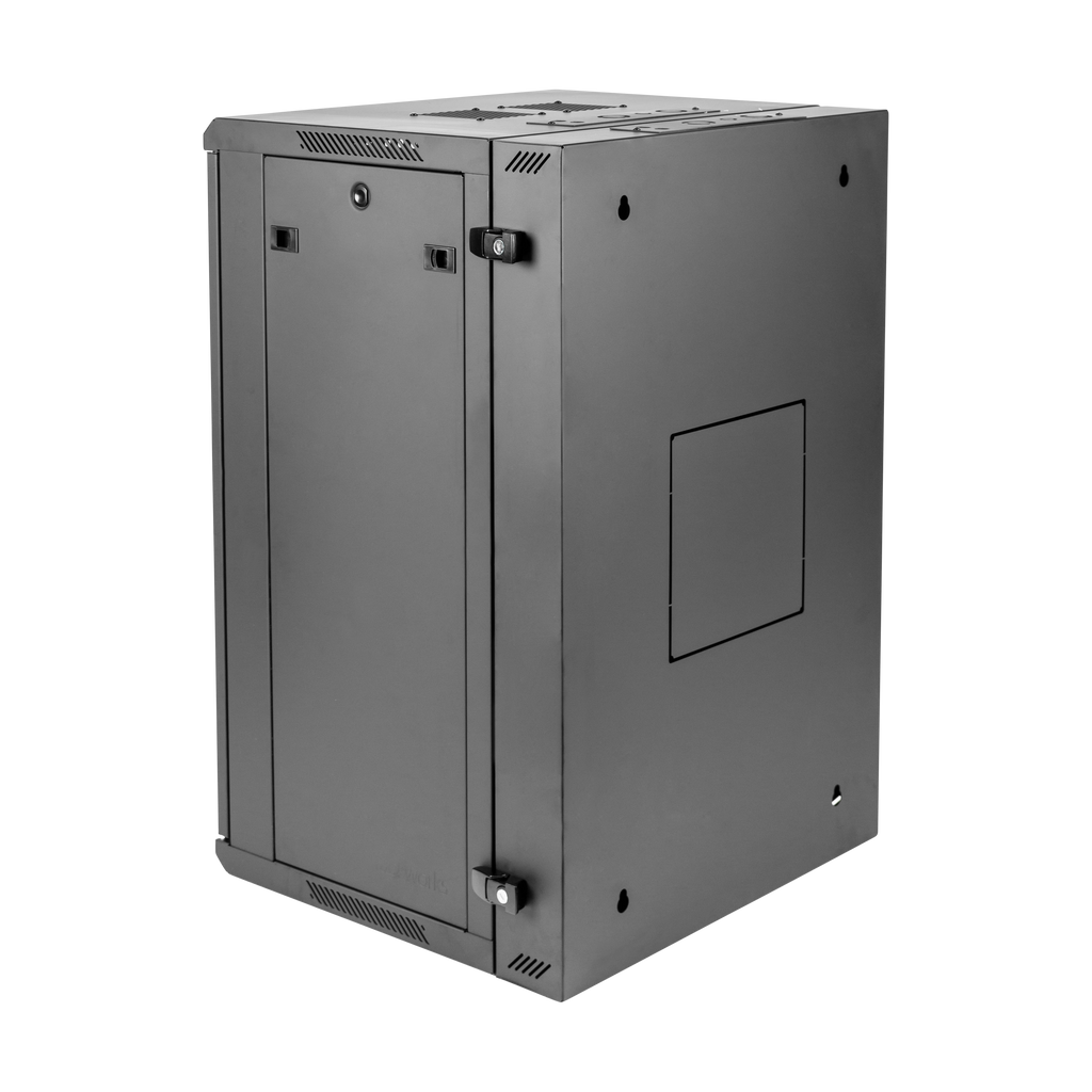 18U, 21" Deep Sectional Wall Rack, Glass Door