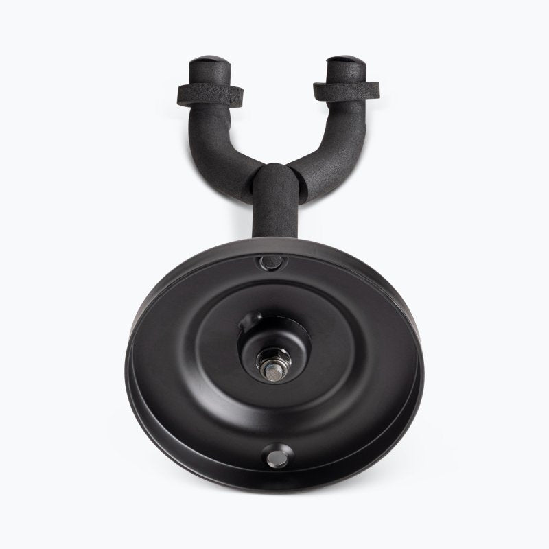 Wall-Mount Guitar Hanger with Round Metal Base