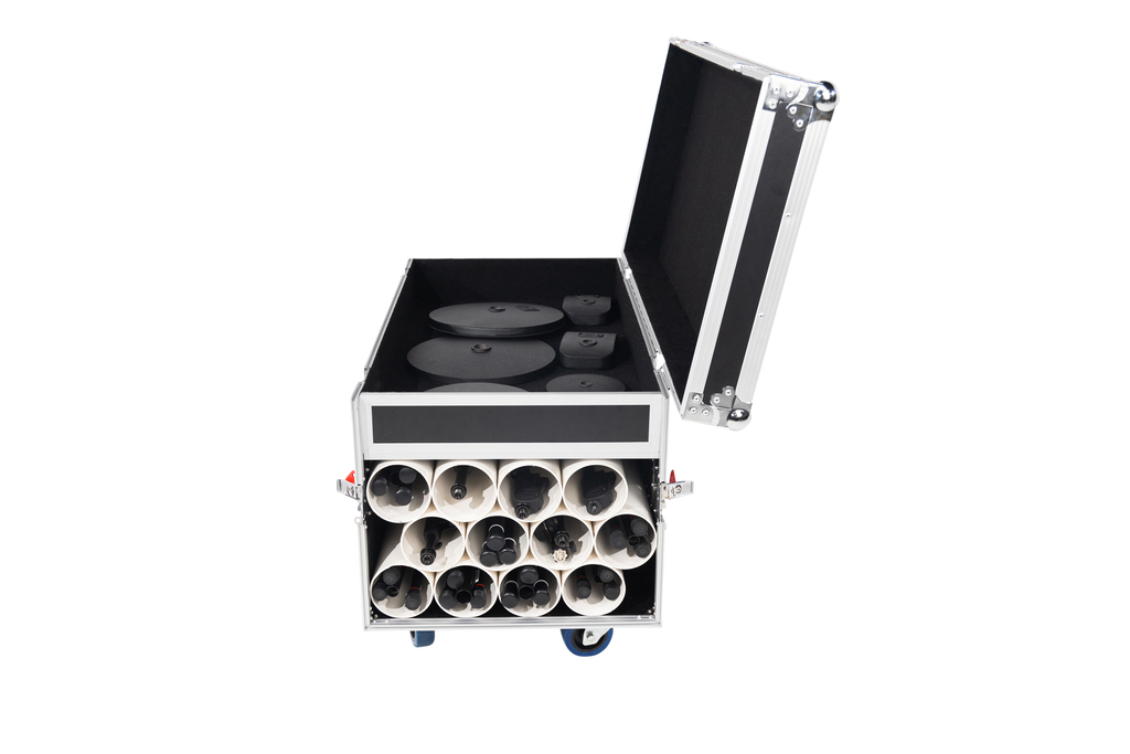Gator GTOUR Flight Case to Transport 12 Mic Stands