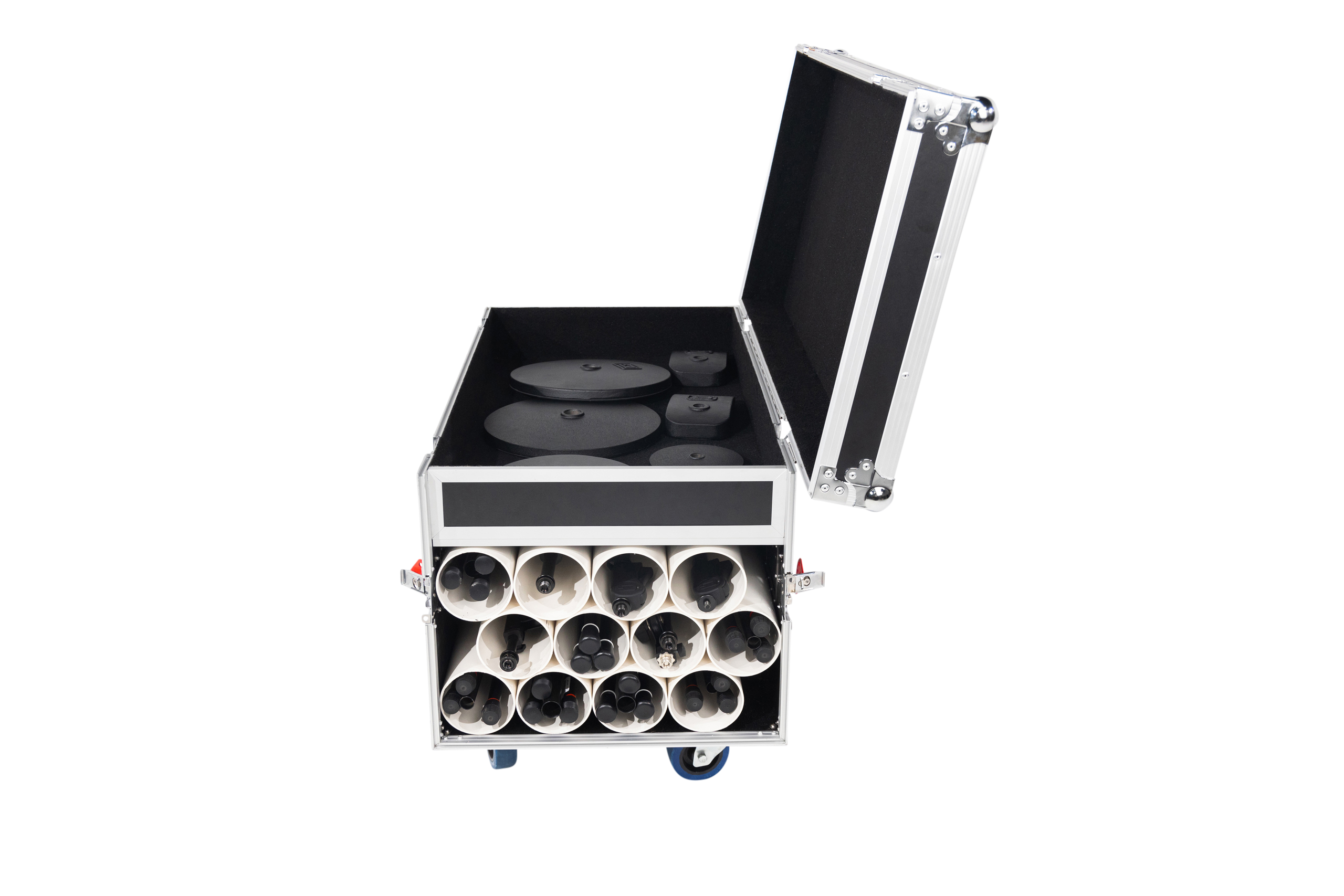 Gator GTOUR Flight Case to Transport 12 Mic Stands