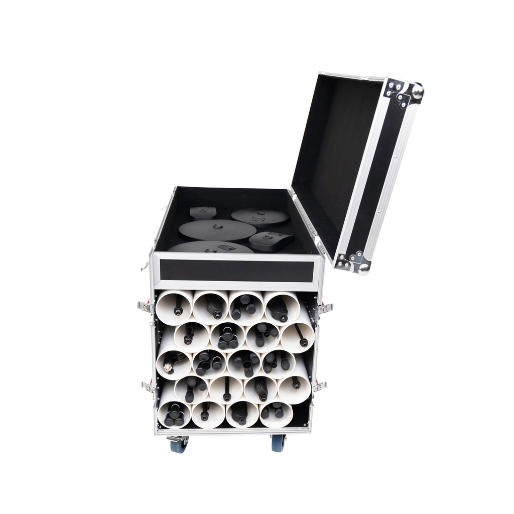 Gator GTOUR Flight Case to Transport 20 Mic Stands