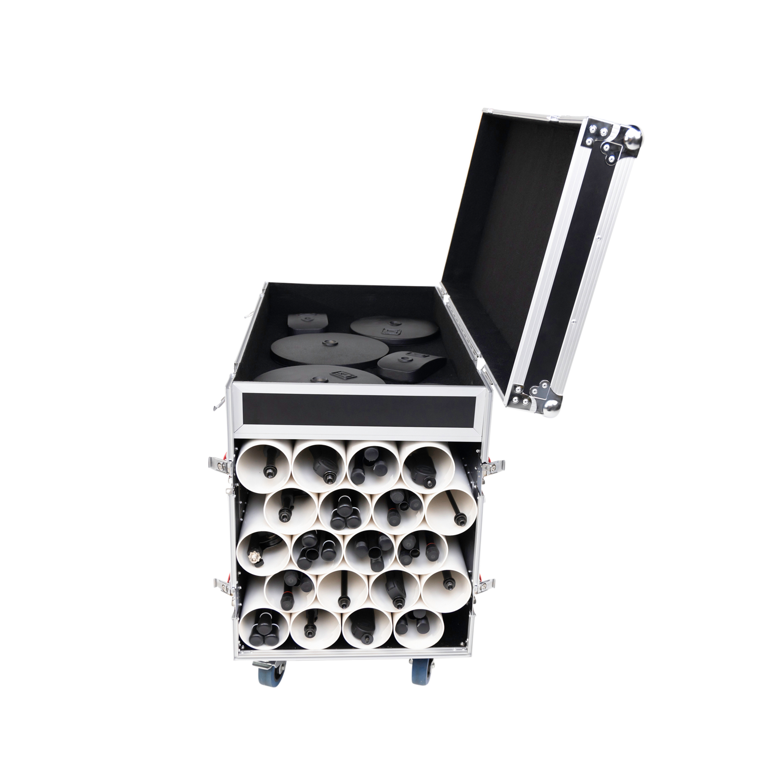 Gator GTOUR Flight Case to Transport 20 Mic Stands