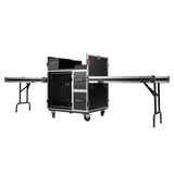 GTOUR Mixer Flight Case with 2 Drawers & Tables