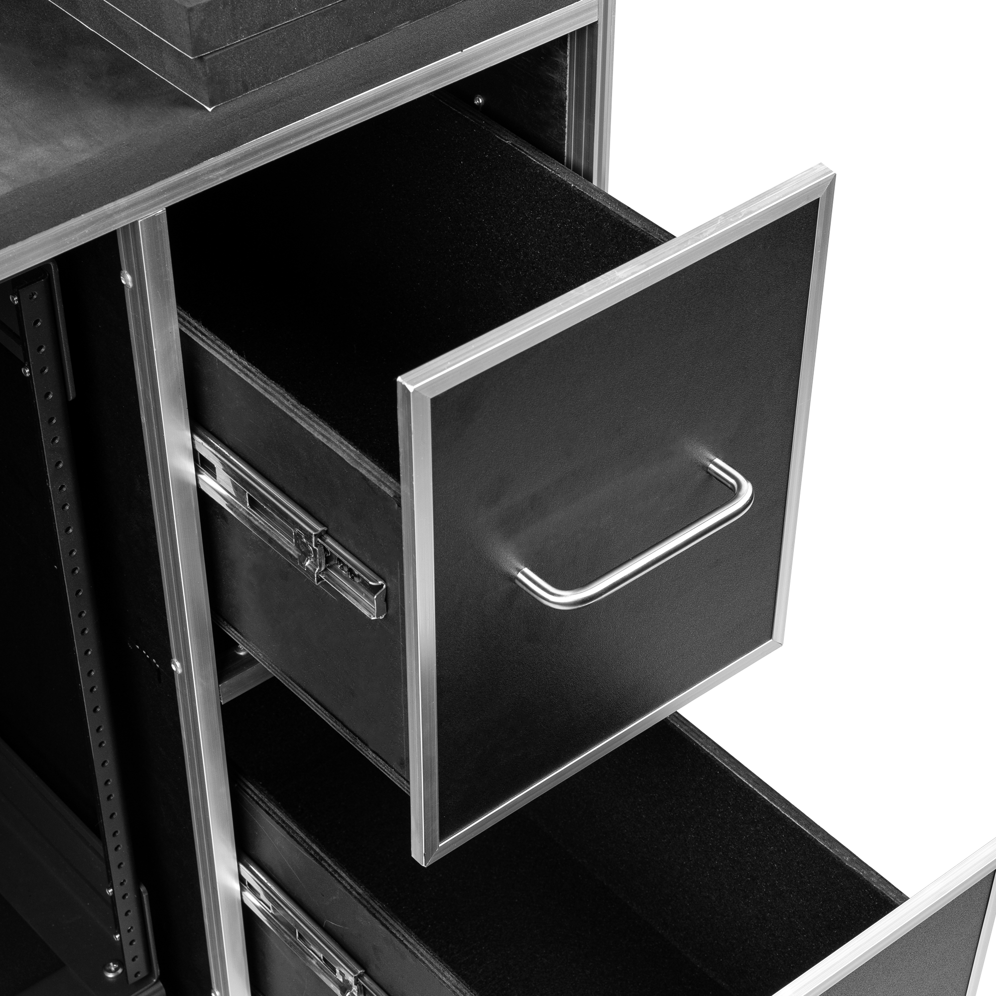 GTOUR Mixer Flight Case with 2 Drawers & Tables