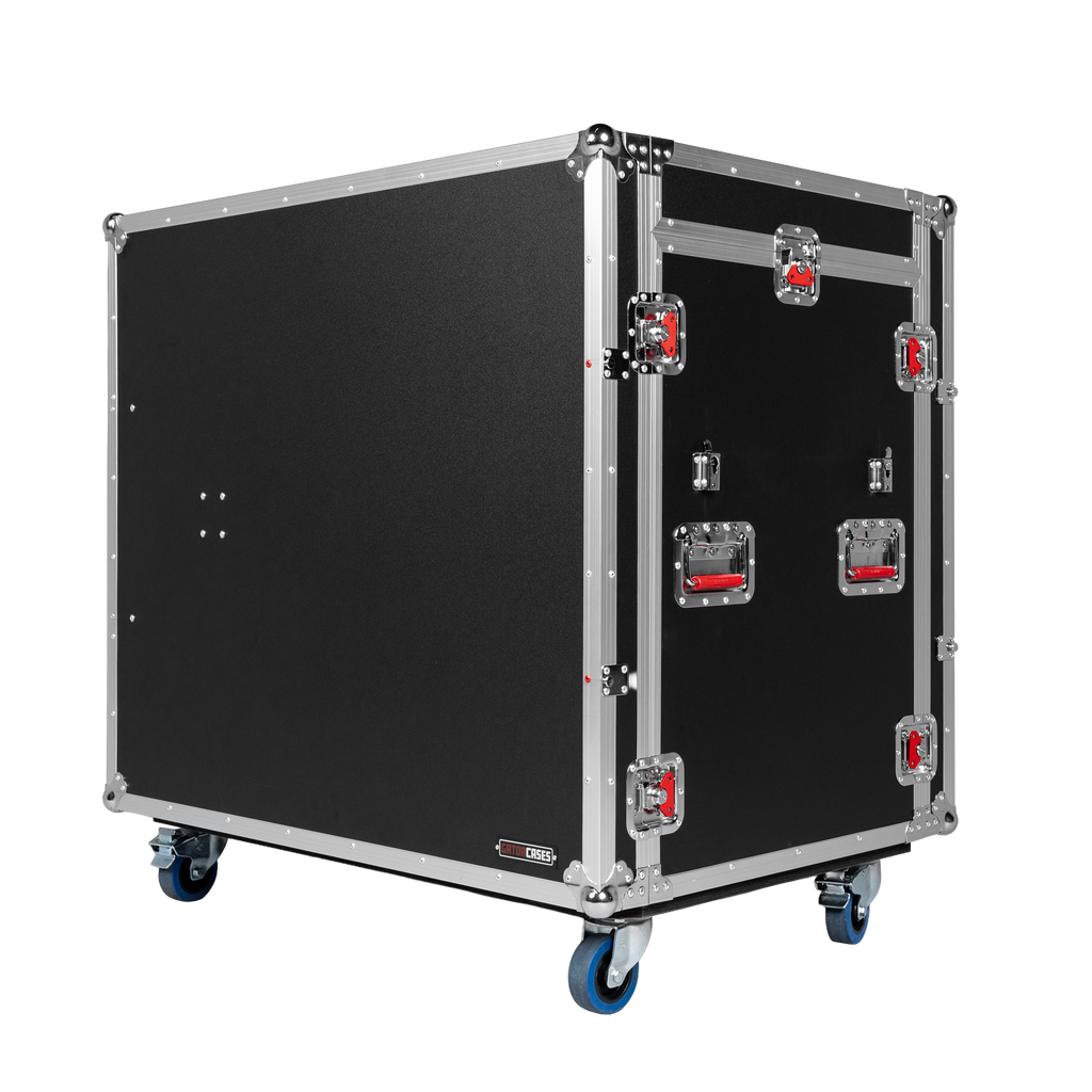 GTOUR Mixer Case w/ 12U Rack, 4 Drawers & 2 tables