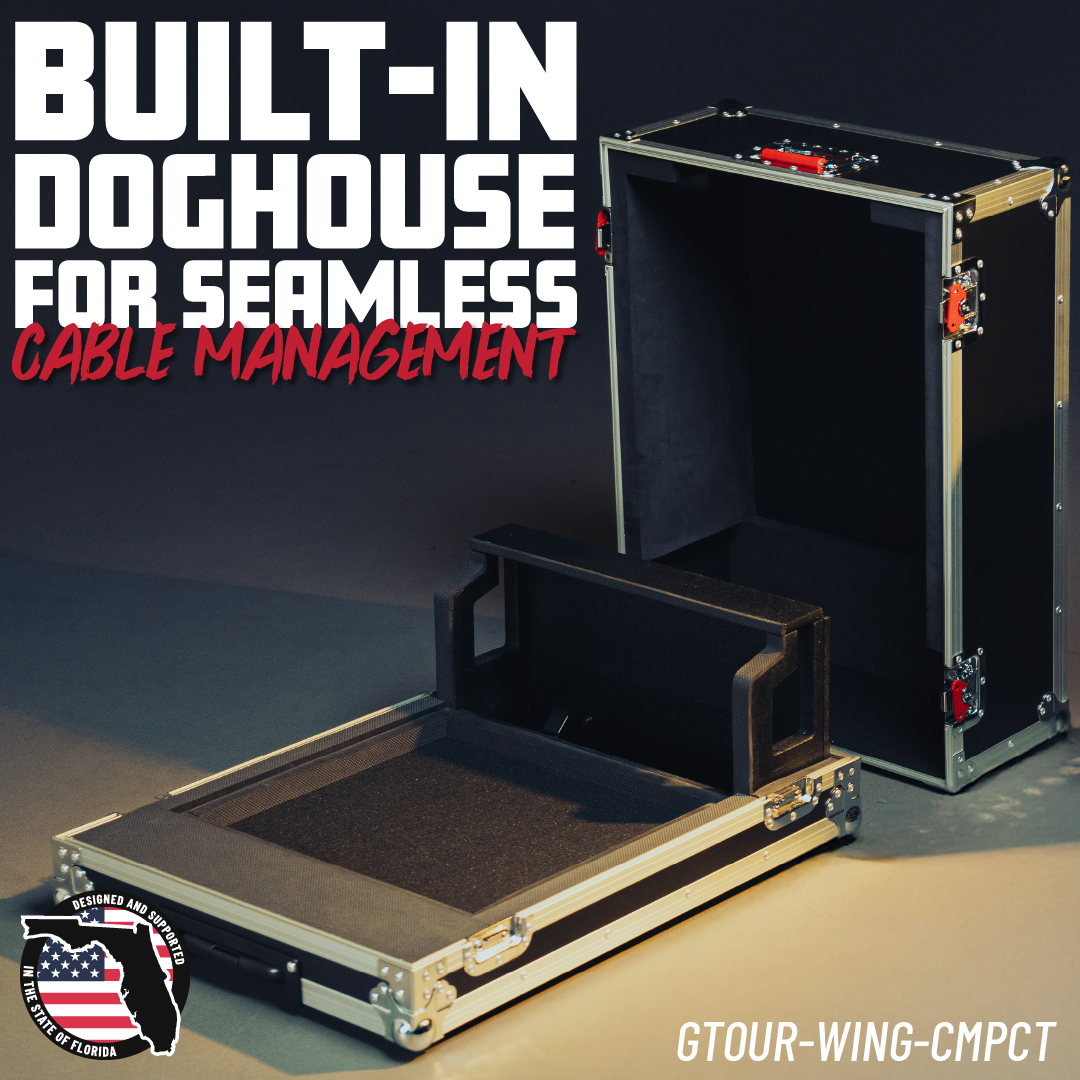 GTOUR Behringer Wing Compact Case with Doghouse