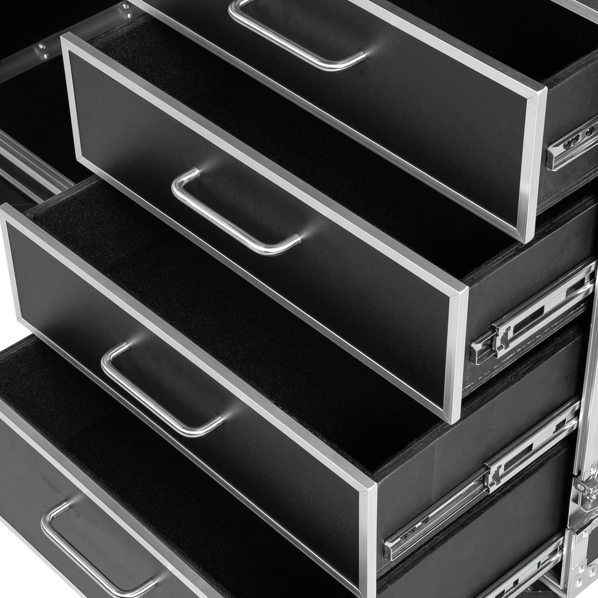 GTOUR Workstation 12U Rack, 4 Drawers & 2 tables