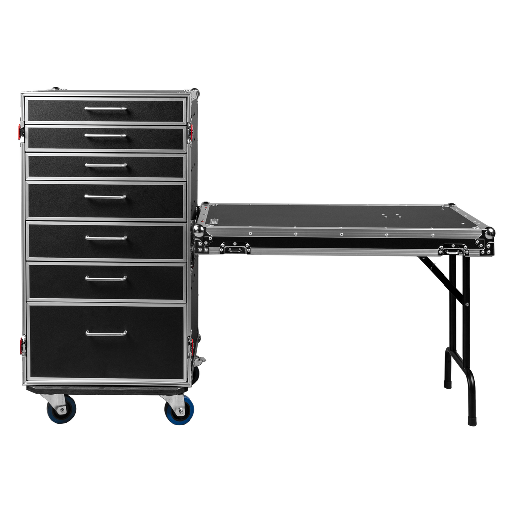 GTOUR Utility Drawer Case with Fold-Out Table