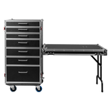 GTOUR Utility Drawer Case with Fold-Out Table