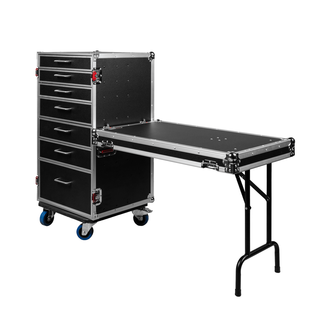GTOUR Utility Drawer Case with Fold-Out Table