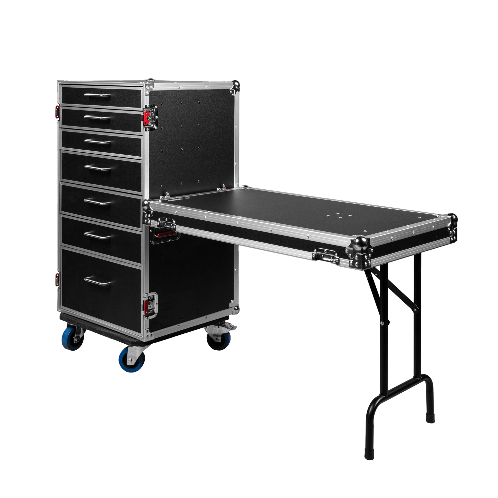 GTOUR Utility Drawer Case with Fold-Out Table